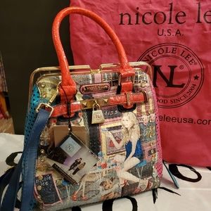 Nicole Lee Vintage Cupcake Girl Bag